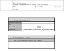 Load image into Gallery viewer, Instrument Checklist for System Audit Trail Review
