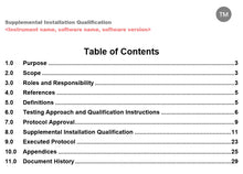Load image into Gallery viewer, Installation qualification (IQ) Template