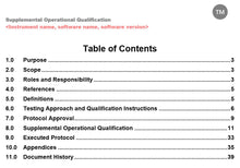 Load image into Gallery viewer, Operational qualification (OQ) Template