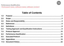 Load image into Gallery viewer, Performance Qualification (PQ) Template