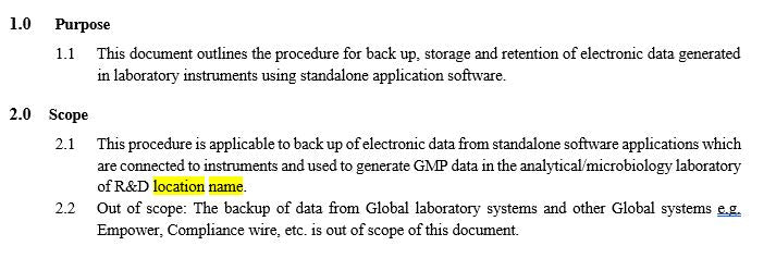 Backup and Restore SOP – GMPWebSource