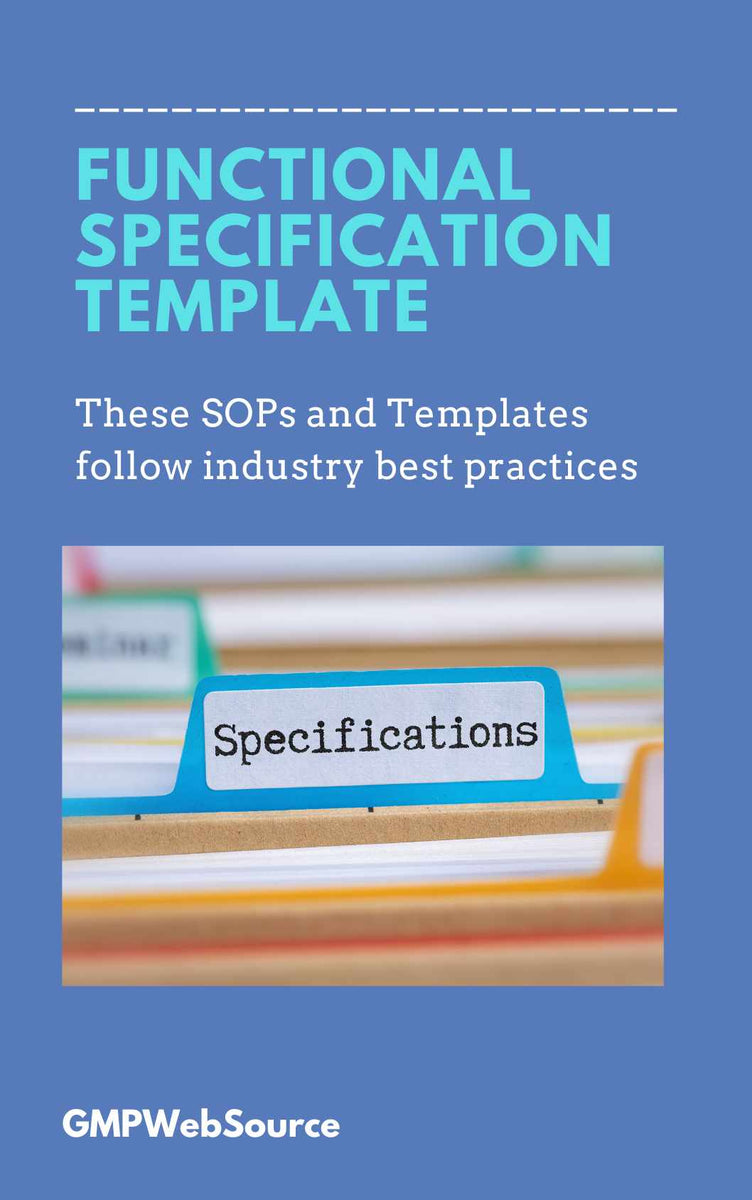 Functional Spec Example Free Functional Specification Template – GMPWebSource