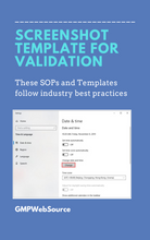 Load image into Gallery viewer, Screenshot Template for Validation
