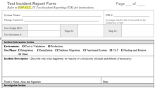 Load image into Gallery viewer, Test Incident Report Form
